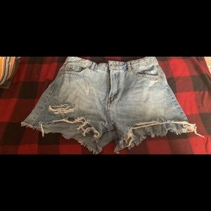Jean shorts . Size 8 . Wild fable